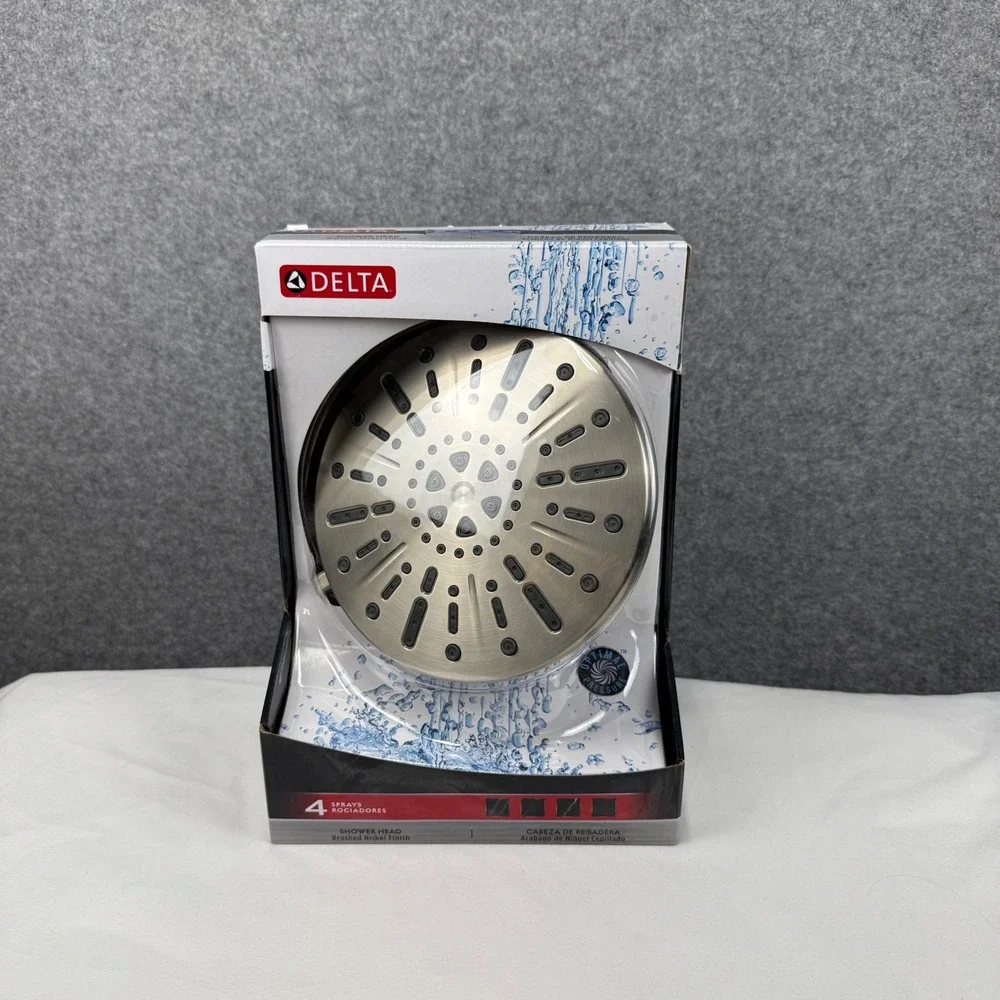 Delta 75444SN 4-Spray Brushed Nickel Shower‎ Head with SpotShield Technology